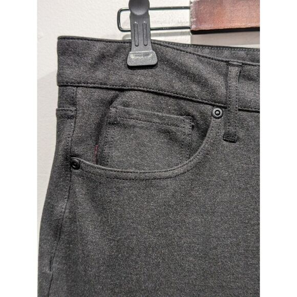NYDJ Marilyn Straight Sculpt Her Gray Stretch Ponte Knit Cropped Ankle Pants 16 - Picture 8 of 15